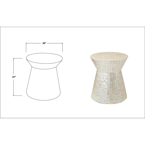 Joss & Main Abbie Drum End Table & Reviews Wayfair